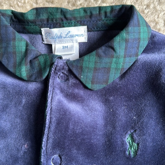 Ralph Lauren boys velour snap one piece outfits NWT - Picture 7 of 11